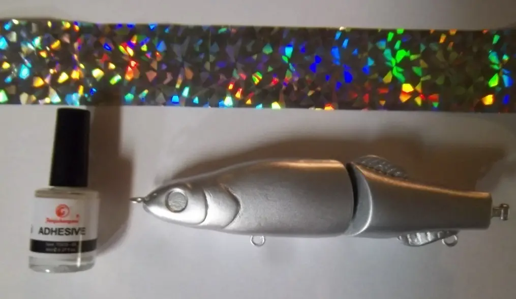 Holographic foil with fish scale pattern - Lureblanks