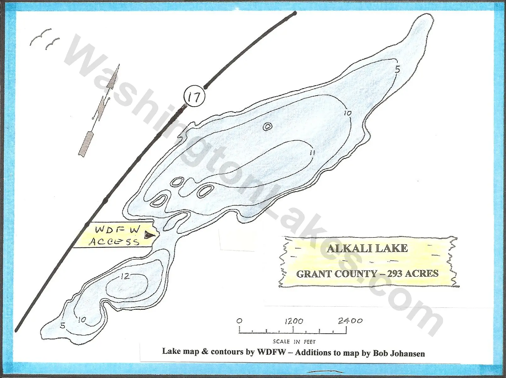 Baker Lake Depth Chart
