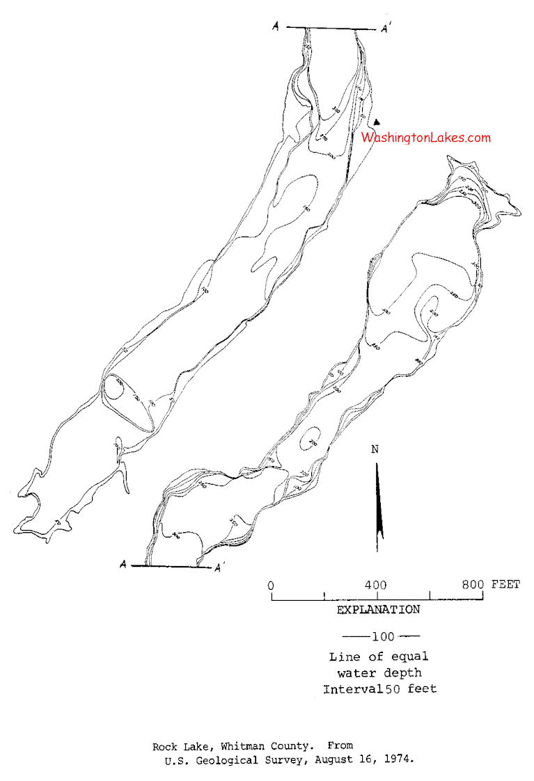 Rock Lake Depth Chart